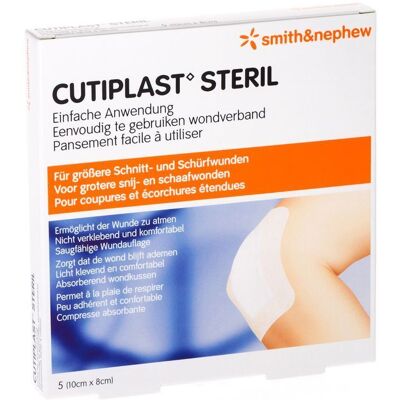Smith & Nephew Cutiplast Ster 10,0x 8,0cm 5 66076826 Smith & Nephew Cutiplast Ster 10,0x 8,0cm 5 66076826