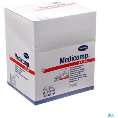 Hartmann Medicomp 7,5x7,5cm 6pl. St. 25x2 P/s Hartmann Medicomp 7,5x7,5cm 6pl. St. 25x2 P/s