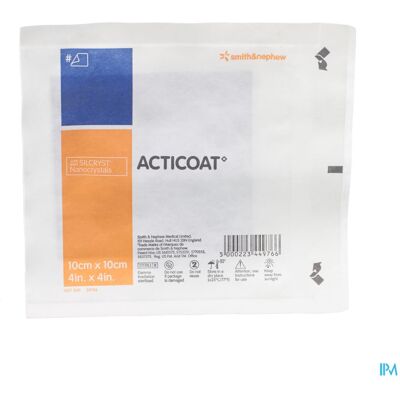 Smith & Nephew Acticoat Pans Individuel 10x 10cm 66000791 Smith & Nephew Acticoat Pans Individuel 10x 10cm 66000791