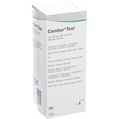 Bandelettes de test Roche Combur 9 - Analyse d'urine - 50 pcs Bandelettes de test Roche Combur 9 - Analyse d'urine - 50 pcs