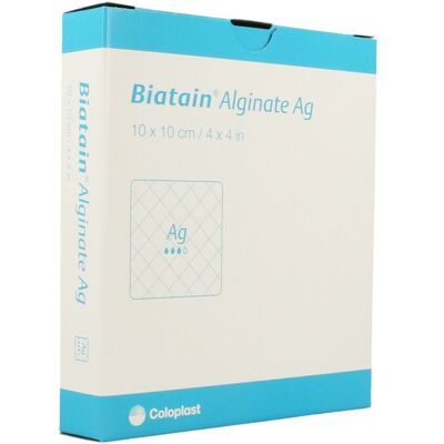 Biatain Alginate Ag Ster 10cmx10cm 10 3760 Biatain Alginate Ag Ster 10cmx10cm 10 3760