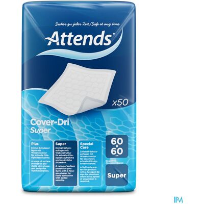 Attends Cover Dri Super Alese Nf 60x 60cm 1x50 Attends Cover Dri Super Alese Nf 60x 60cm 1x50