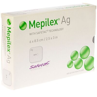 Mepilex Ag Pansement Steril 6,0x 8,5cm 5 287021 Mepilex Ag Pansement Steril 6,0x 8,5cm 5 287021