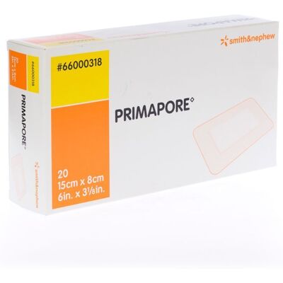 Smith & Nephew Primapore S&n; Pans Post-op 15cmx 8cm 20 66000318 Smith & Nephew Primapore S&n; Pans Post-op 15cmx 8cm 20 66000318