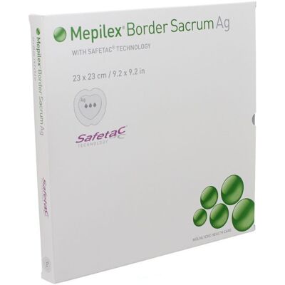 Mepilex Border Ag Sacrum Ster 23,0x23,0 5 392400 Mepilex Border Ag Sacrum Ster 23,0x23,0 5 392400