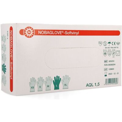 Noba Gants Vinyl Sans Poudre L 100 5700576 Noba Gants Vinyl Sans Poudre L 100 5700576