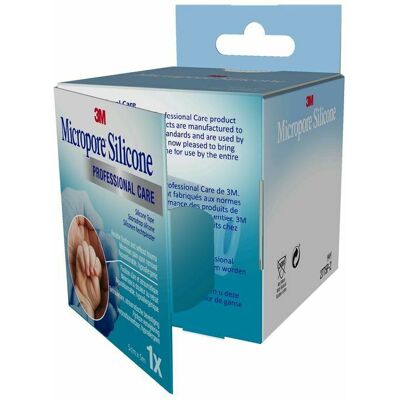 Ruban en silicone 3M Micropore - Stratégie adhésive stérile Ruban en silicone 3M Micropore - Stratégie adhésive stérile