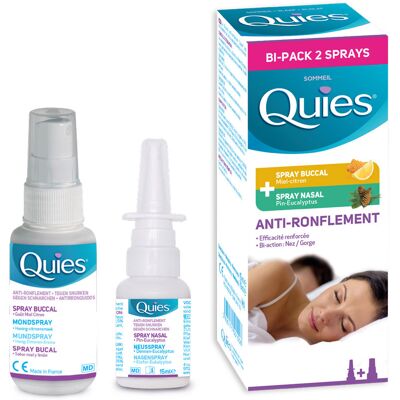 Quies A/ronflem.bipack Spray Nasal 15ml+buccal70ml Quies A/ronflem.bipack Spray Nasal 15ml+buccal70ml