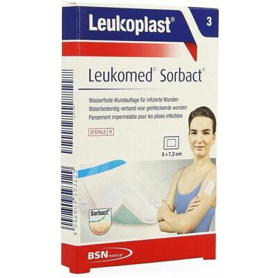 Leukomed Sorbact 5cmx7,2cm 3 Leukoplast Leukomed Sorbact 5cmx7,2cm 3 Leukoplast
