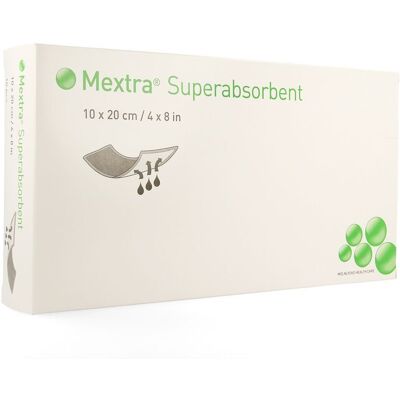 Molnlycke Mextra Superabsorbent Nf 10,0x20,0cm 10 610720 Molnlycke Mextra Superabsorbent Nf 10,0x20,0cm 10 610720
