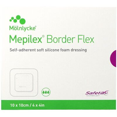Mepilex Border Flex Pans 10x10cm 5 595350 Mepilex Border Flex Pans 10x10cm 5 595350
