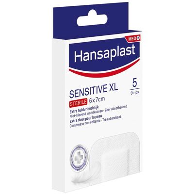 Hansaplast Sensitive Xl 6cmx7cm Strips 5 Hansaplast Sensitive Xl 6cmx7cm Strips 5