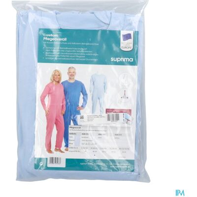 Suprima 4688 Salopette Ferm. Eclair Bleu Clair M Suprima 4688 Salopette Ferm. Eclair Bleu Clair M