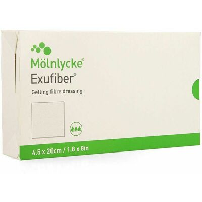 Molnlycke Exufiber Ge.fibre Dressing Ster Meche 4,5x20 10 Molnlycke Exufiber Ge.fibre Dressing Ster Meche 4,5x20 10