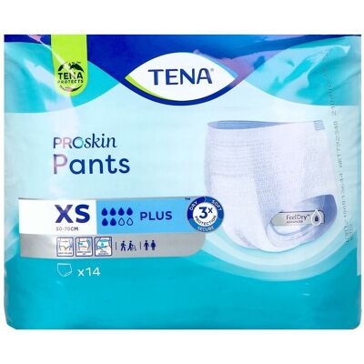 Tena Proskin Pants Plus Xs 14 Tena Proskin Pants Plus Xs 14