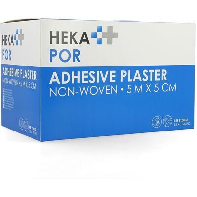 Hekapor Bande Adhesive Non-tis. 5mx5cm Roul 12 Hekapor Bande Adhesive Non-tis. 5mx5cm Roul 12