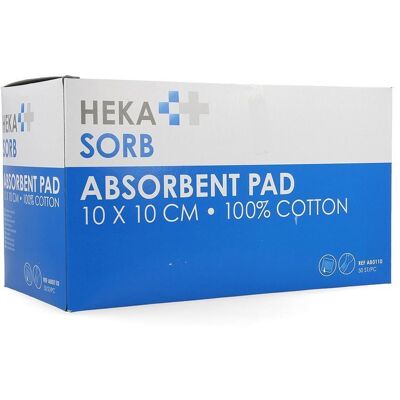 HEKA SORB - Absorbent Pad - Size 10 cm - 50 pcs - Bandage HEKA SORB - Absorbent Pad - Size 10 cm - 50 pcs - Bandage