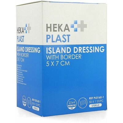 Hekaplast Border Pansement Ile Sterile 5x7cm 50 Hekaplast Border Pansement Ile Sterile 5x7cm 50