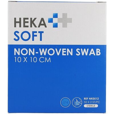 Hekasoft Compresse Non-tis. Sterile 10x10cm 2x50 Hekasoft Compresse Non-tis. Sterile 10x10cm 2x50