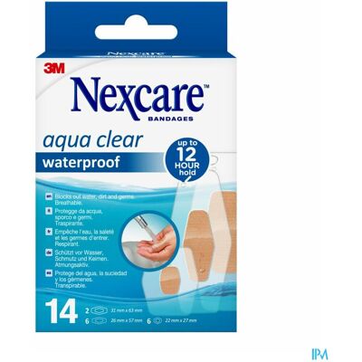 Nexcare 3m Aqua Clear Wtp Assortiment 14 Nexcare 3m Aqua Clear Wtp Assortiment 14