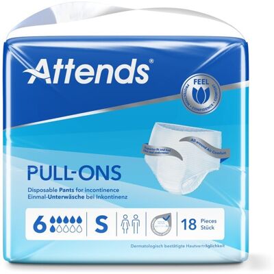 Attends Pull-ons 6 S 1x18 Attends Pull-ons 6 S 1x18