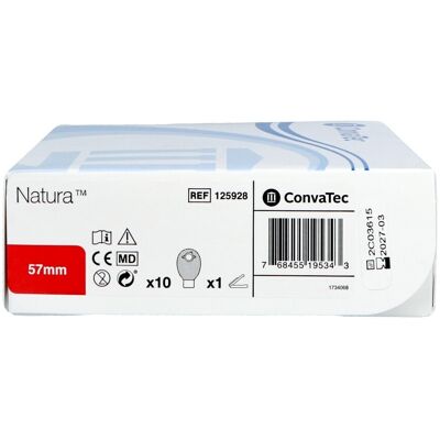 Convatec Natura P/o Stand Clamp Beige 57mm 10 125928 Convatec Natura P/o Stand Clamp Beige 57mm 10 125928