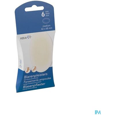 Heka Pansements Ampoules Medium 42x68mm 6 Heka Pansements Ampoules Medium 42x68mm 6