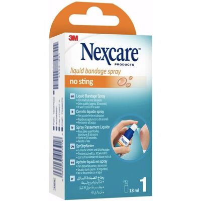 Spray de Bandage Liquide Nexcare Sans Piqûre - Secours Spray de Bandage Liquide Nexcare Sans Piqûre - Secours