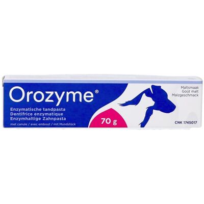 Orozyme Canine Dentif Enzymatique Chien Tube 70g Orozyme Canine Dentif Enzymatique Chien Tube 70g