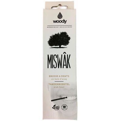 Woody Miswak Brosse Dents En Bois D'Arak + Holder Woody Miswak Brosse Dents En Bois D'Arak + Holder