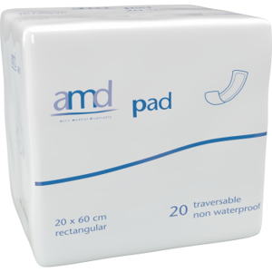 AMD Pad Rectangular Traversable 20 x 60 cm - 8 paquets de 20 protections AMD Pad Rectangular Traversable 20 x 60 cm - 8 paquets de 20 protections