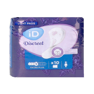 Ontex iD iD Discreet Light Pads Extra Plus - 20 paquets de 10 protections Ontex iD iD Discreet Light Pads Extra Plus - 20 paquets de 10 protections