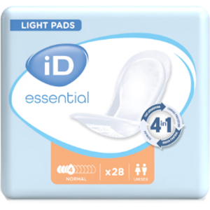 Ontex iD iD Essential Light Pads Normal - 12 paquets de 28 protections Ontex iD iD Essential Light Pads Normal - 12 paquets de 28 protections