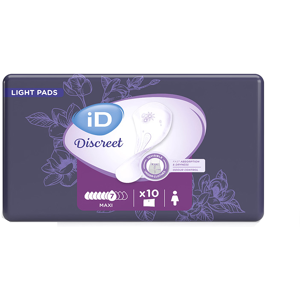 Ontex iD iD Discreet Light Pads Maxi - 12 paquets de 10 protections Ontex iD iD Discreet Light Pads Maxi - 12 paquets de 10 protections