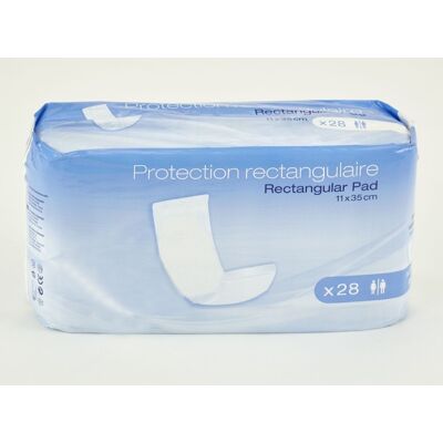 AMD Pad Rectangular Traversable 11 x 35 cm - 8 paquets de 28 protections AMD Pad Rectangular Traversable 11 x 35 cm - 8 paquets de 28 protections