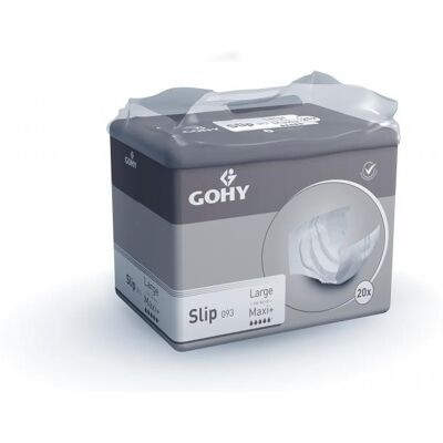 Gohy Slip Maxi+ Large - 8 paquets de 20 protections Gohy Slip Maxi+ Large - 8 paquets de 20 protections