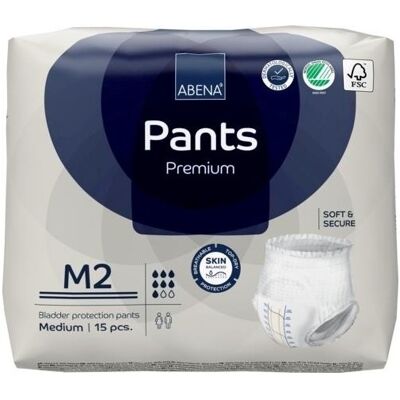 Abena Pants Premium 2 Medium - 6 paquets de 15 protections Abena Pants Premium 2 Medium - 6 paquets de 15 protections