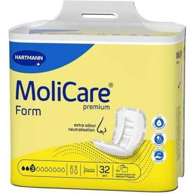Hartmann Molicare Premium Form 3 gouttes - 8 paquets de 32 protections Hartmann Molicare Premium Form 3 gouttes - 8 paquets de 32 protections