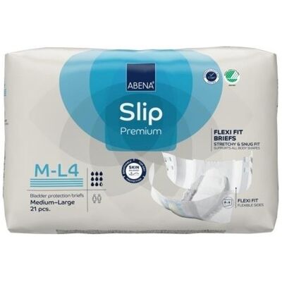 Abena Slip Flexi Fit 4 M/L - 8 paquets de 21 protections Abena Slip Flexi Fit 4 M/L - 8 paquets de 21 protections