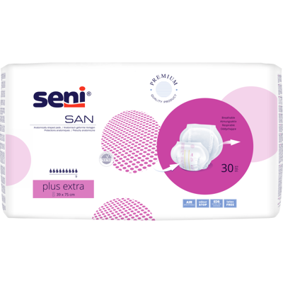 Seni San Plus Extra - 6 paquets de 30 protections Seni San Plus Extra - 6 paquets de 30 protections