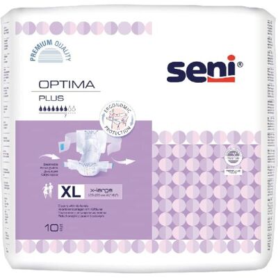 Seni Optima Plus XL - 16 paquets de 10 protections Seni Optima Plus XL - 16 paquets de 10 protections