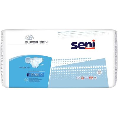 Seni Super Large - 4 paquets de 30 protections Seni Super Large - 4 paquets de 30 protections