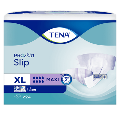 Tena Proskin Slip Maxi XL - 3 paquets de 24 protections Tena Proskin Slip Maxi XL - 3 paquets de 24 protections