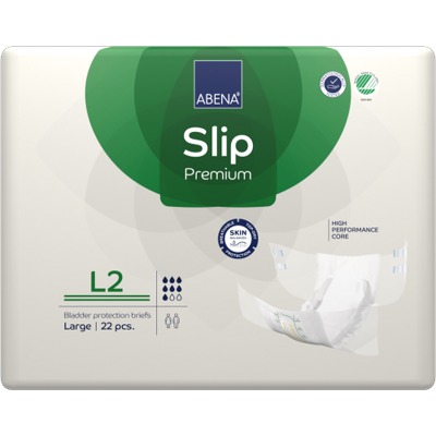 Abena Slip Premium 2 Large - 4 paquets de 22 protections Abena Slip Premium 2 Large - 4 paquets de 22 protections