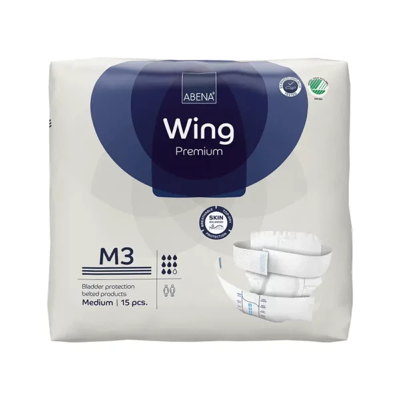 Abena Wing Premium 3 Medium - 8 paquets de 14 protections Abena Wing Premium 3 Medium - 8 paquets de 14 protections
