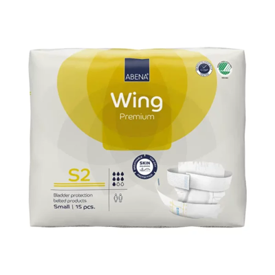 Abena Wing Premium 2 Small - 8 paquets de 15 protections Abena Wing Premium 2 Small - 8 paquets de 15 protections