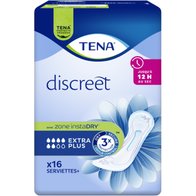 Tena Discreet Extra Plus - 6 paquets de 16 protections Tena Discreet Extra Plus - 6 paquets de 16 protections