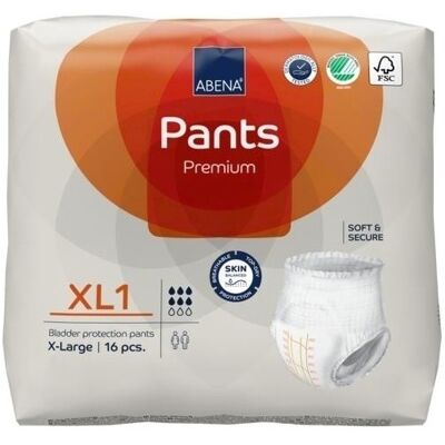 Abena Pants Premium 1 XL - 12 paquets de 16 protections Abena Pants Premium 1 XL - 12 paquets de 16 protections