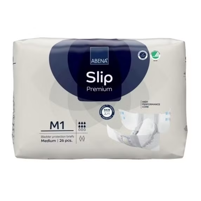 Abena Slip Premium 1 Medium - 4 paquets de 26 protections Abena Slip Premium 1 Medium - 4 paquets de 26 protections