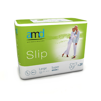 AMD Slip Super Large - 8 paquets de 20 protections AMD Slip Super Large - 8 paquets de 20 protections